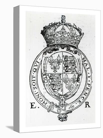 Coat of Arms of Queen Elizabeth I-English School-Premier Image Canvas
