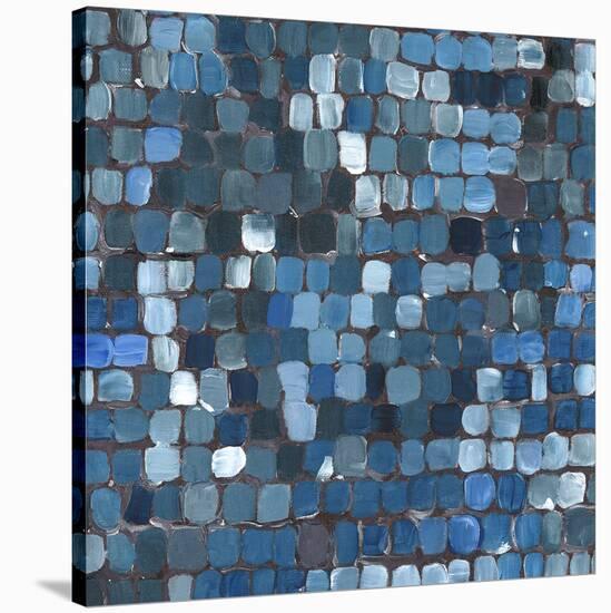 Cobalt Cobbles-Stacey Wolf-Stretched Canvas