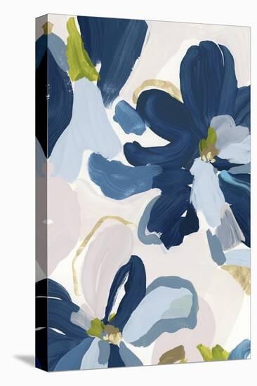 Cobalt Florals I-Isabelle Z-Stretched Canvas