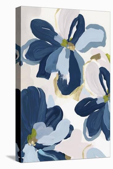 Cobalt Florals II-Isabelle Z-Stretched Canvas