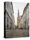 Cobbled Street, Central Copenhagen, Denmark-Ben Pipe-Premier Image Canvas