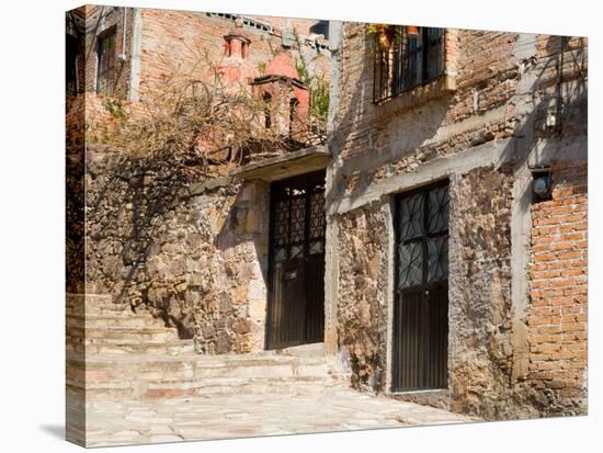 Cobblestone Steps in Hillside Neighborhood, Guanajuato, Mexico-Julie Eggers-Premier Image Canvas