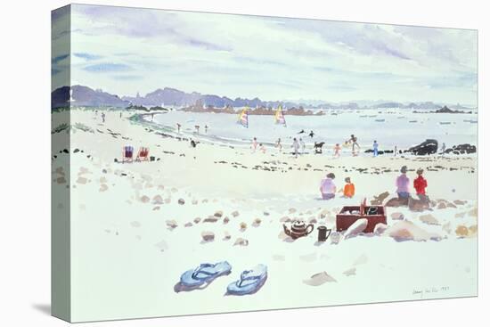 Cobo Bay, Guernsey, 1987-Lucy Willis-Premier Image Canvas