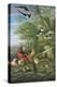 Cock Pheasant, Hen Pheasant and Chicks and Other Birds in a Classical Landscape-Pieter Casteels-Premier Image Canvas