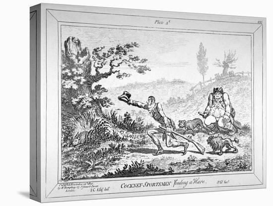 Cockney-Sportsmen Finding a Hare, 1800-James Gillray-Premier Image Canvas