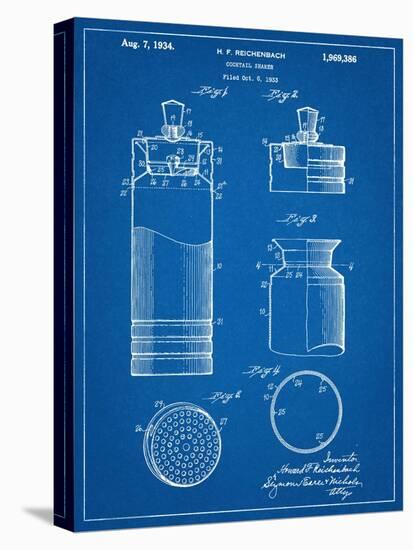 Cocktail Shaker Construction Patent-null-Stretched Canvas