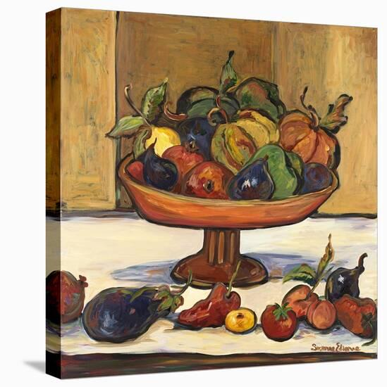 Coco's Pedastal Bowl-Suzanne Etienne-Stretched Canvas