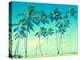 Coconut Palm Trees in Hawaii (Vintage Style)-EllenSmile-Premier Image Canvas