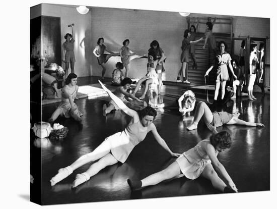 Coeds at the University of New Hampshire Performing Various Corrective Gymnasium Workouts-Alfred Eisenstaedt-Premier Image Canvas
