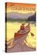 Coeur D'Alene, Idaho - Canoe Scene-Lantern Press-Stretched Canvas