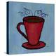 Coffe Art Blue-Herb Dickinson-Premier Image Canvas