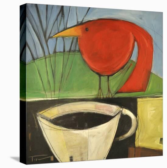 Coffee and Red Bird-Tim Nyberg-Premier Image Canvas