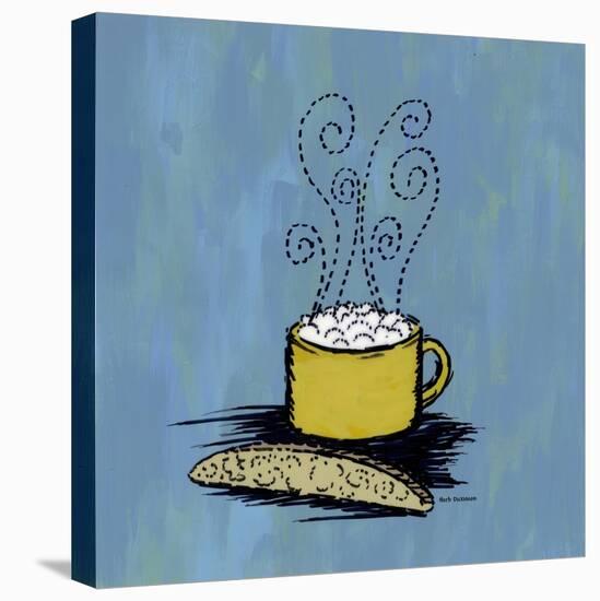 Coffee Art Blue-Herb Dickinson-Premier Image Canvas