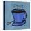 Coffee Art Blue-Herb Dickinson-Premier Image Canvas