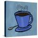 Coffee Art Blue-Herb Dickinson-Premier Image Canvas