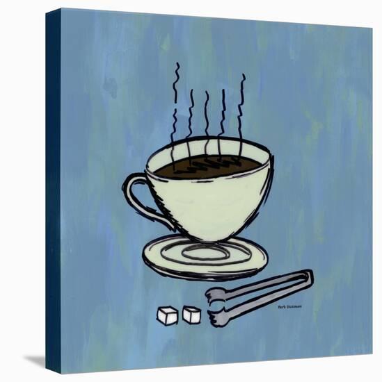 Coffee Art Blue-Herb Dickinson-Premier Image Canvas