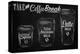 Coffee Break Blackboard-null-Stretched Canvas