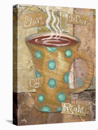 Coffee Collage II-Elizabeth Medley-Stretched Canvas