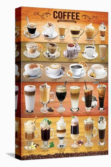 Coffee Collage-null-Stretched Canvas