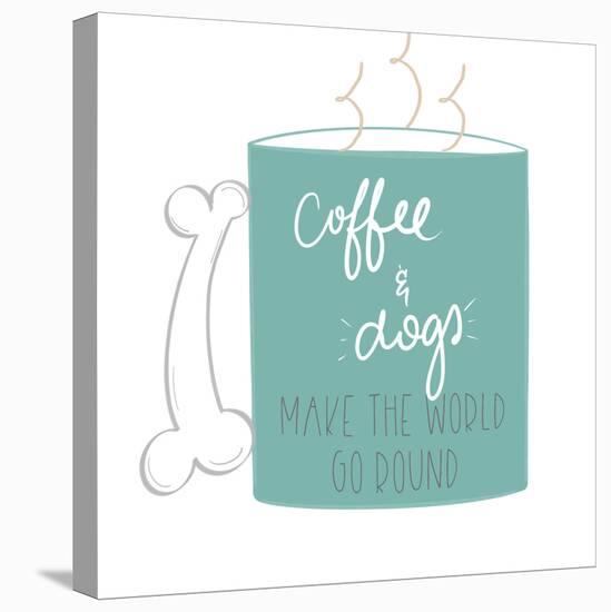 Coffee & Dogs-Emily Navas-Premier Image Canvas