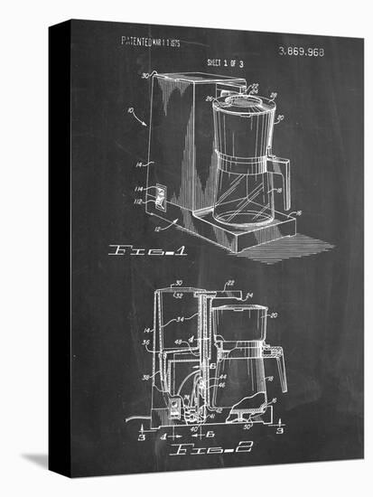 Coffee Maker Patent-null-Stretched Canvas
