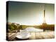 Coffee on Table and Eiffel Tower in Paris-Iakov Kalinin-Premier Image Canvas