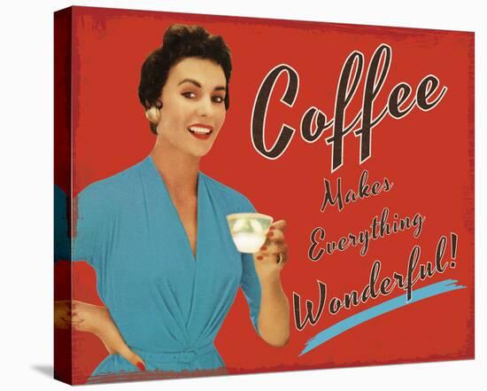 Coffee Time-The Vintage Collection-Stretched Canvas