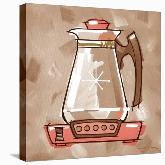 Coffee Warmer coral & brown-Larry Hunter-Premier Image Canvas