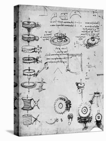 Cog Wheels (Detail), Late 15th or Early 16th Century-Leonardo da Vinci-Premier Image Canvas