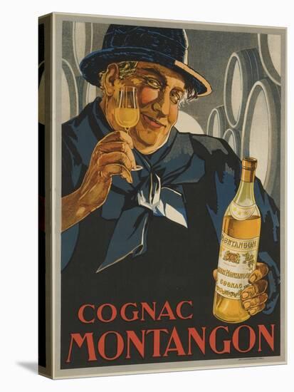 Cognac Montagon, 1920s French Advertising Poster-null-Premier Image Canvas