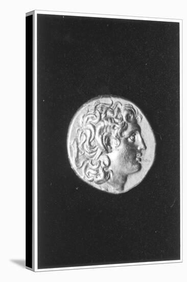 Coin Bearing the Head of Alexander the Great with the Horns of the Egyptian God Amun-null-Premier Image Canvas