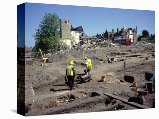 Colchester Roman Site Excavation, St Mary Hospital Archaeological site, c20th century-Unknown-Premier Image Canvas