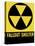 Cold War Era Fallout Shelter Sign-Stocktrek Images-Premier Image Canvas