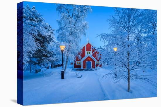 Cold Winter with Temperatures Going to -47 Celsius. Lapland, Sweden-null-Premier Image Canvas