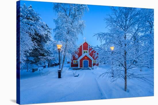 Cold Winter with Temperatures Going to -47 Celsius. Lapland, Sweden-null-Premier Image Canvas