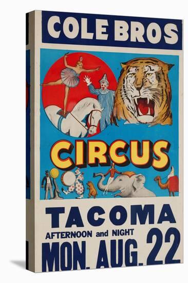 "Cole Bros. Circus: Tacoma", Circa 1938-null-Premier Image Canvas