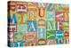 Collage Made of Colorful Alphabet Letters-Tuja66-Premier Image Canvas