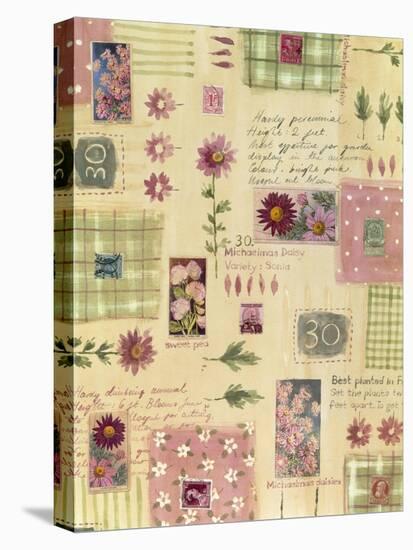 Collage of Flowers and Scraps of Material-Hope Street Designs-Premier Image Canvas