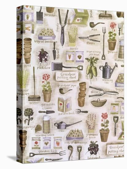 Collage of Gardening Items-Hope Street Designs-Premier Image Canvas