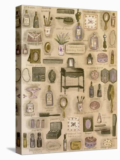 Collage of Items Found on Dressing Table-Hope Street Designs-Premier Image Canvas