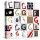 Collage With 25 Images With Letter G-gemenacom-Stretched Canvas