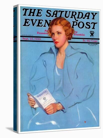 "College Requirements," Saturday Evening Post Cover, September 23, 1933-Penrhyn Stanlaws-Premier Image Canvas