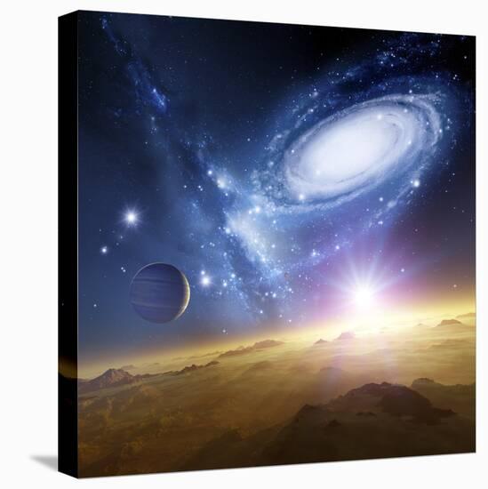 Colliding Galaxies, Artwork-Detlev Van Ravenswaay-Premier Image Canvas