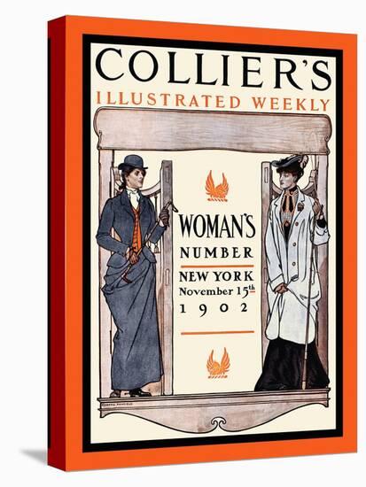 Collier's Illustrated Weekly. Woman's Number, New York, November 15th, 1902-Edward Penfield-Stretched Canvas