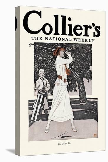 Collier'S, the National Weekly, the First Tee-Edward Penfield-Stretched Canvas