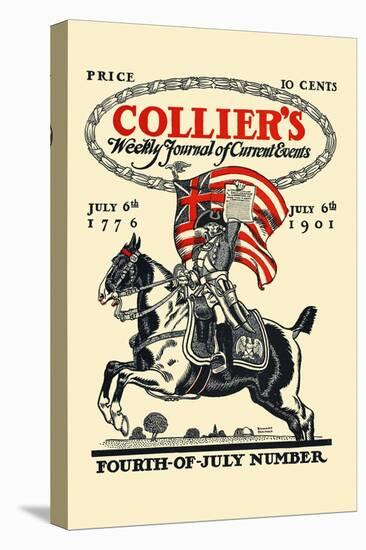 Collier's Weekly Journal Of Current Events, Fourth-Of-July Number. July 6th, 1776, July 6th 1901-Edward Penfield-Stretched Canvas