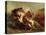 Collision of Moorish Horsemen, 1843-44-Eugene Delacroix-Premier Image Canvas