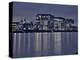 Cologne, Crane Houses on the Rhine, Dusk, Illuminated-Marc Gilsdorf-Premier Image Canvas