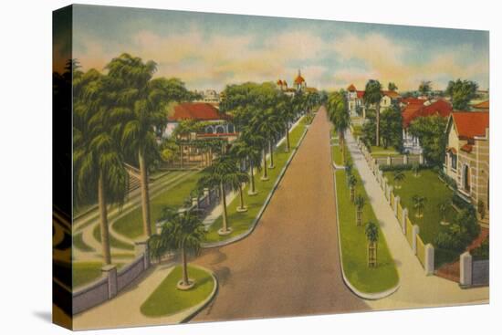 'Colombia Avenue, Barranquilla', c1940s-Unknown-Premier Image Canvas
