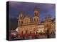 Colombia, Bogota, Plaza De Bolivar, Neoclassical Cathedral Primada De Colombia at Christmas-Jane Sweeney-Premier Image Canvas